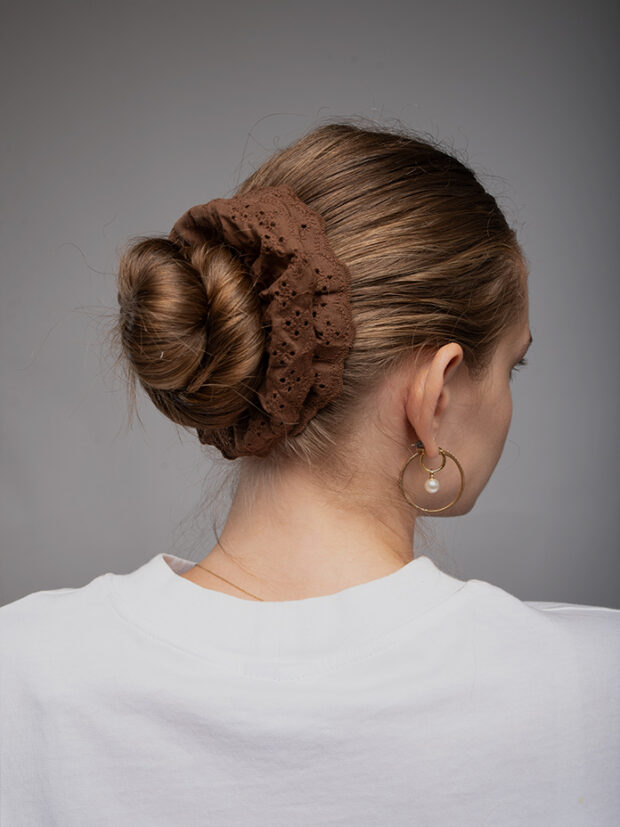 גומיית בד תחרה חום1 גומיית בד תחרה חום1